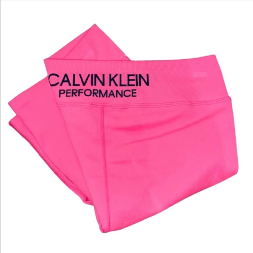 Calvin Klein | Hot Pink Ribbed Biker Short NEW - Picture 3 of 13